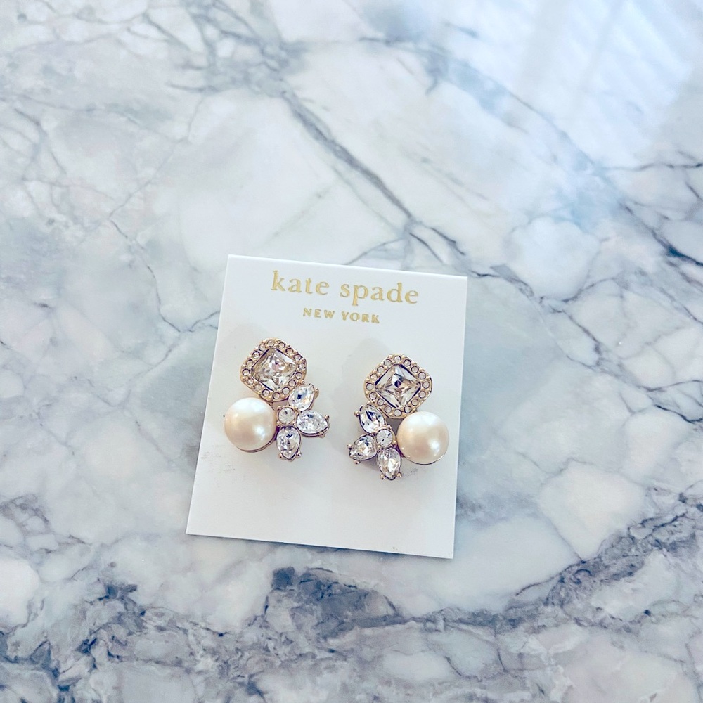 Kate Spade ♠️ Stone & Pearl Studs Earrings